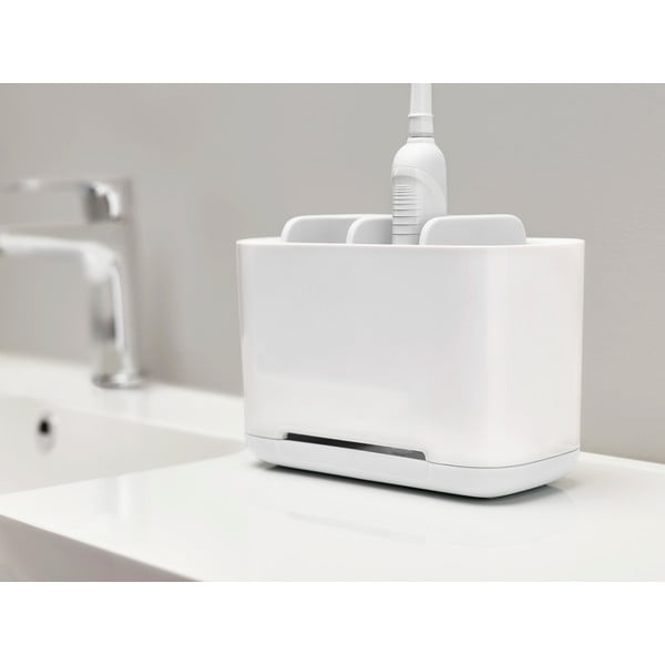 Biały stojak na szczoteczki Joseph Joseph EasyStore-image-1