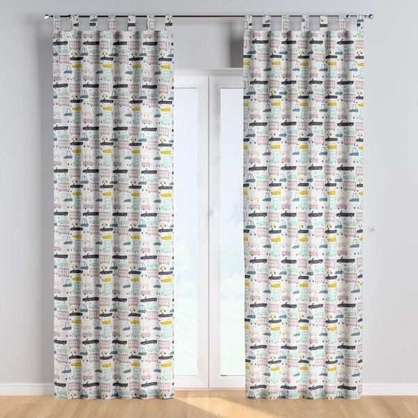 Zasłona dziecięca 260x130 cm Magic Collection – Yellow Tipi-image-1