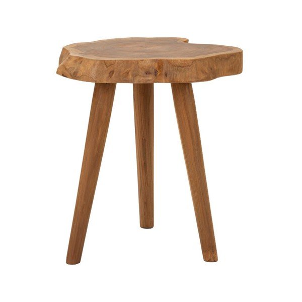 Stołek z litego drewna tekowego w naturalnym kolorze Budut – Mauro Ferretti