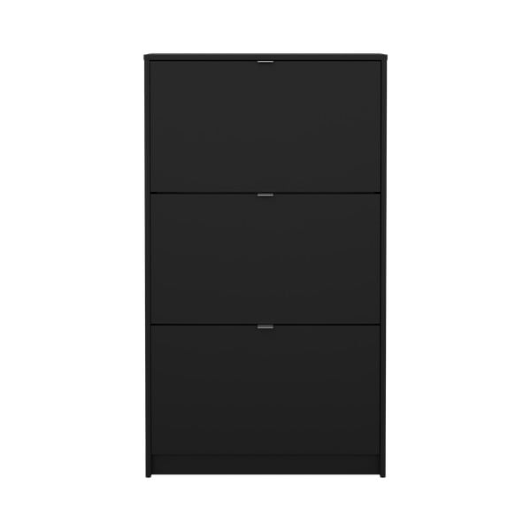 Czarna uchylna szafka na buty Shoes – Tvilum-image-3