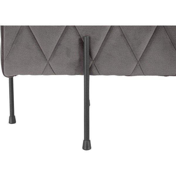 Szara aksamitna ławka Toni – Støraa-image-3