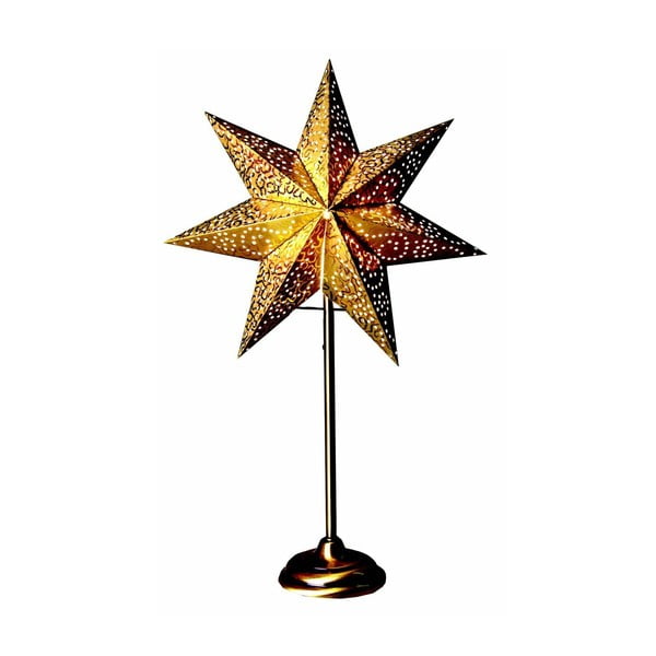 Gwiazda świecąca ze stojakiem Best Season Antique Gold, 55 cm