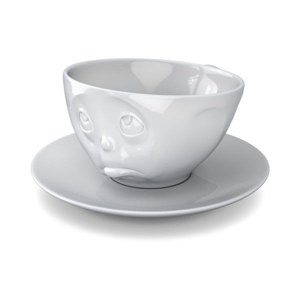 Biała porcelanowa nadąsana filiżanka Oh please 58products, 200 ml-image-3