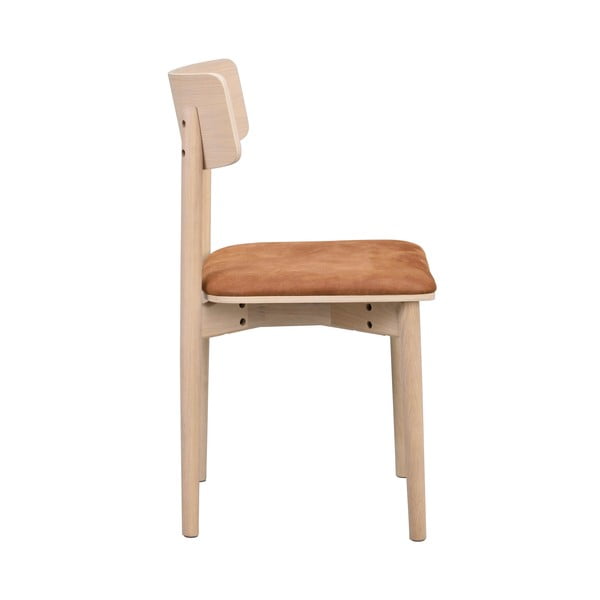 Koniakowe krzesła z imitacji skóry zestaw 2 szt. Wolcott – Rowico-image-4