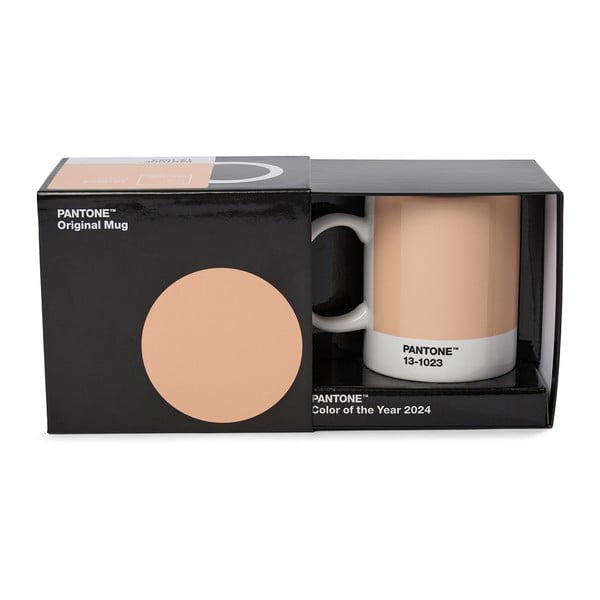 Pomarańczowy ceramiczny kubek 375 ml Peach Fuzz 13-1023 – Pantone-image-1