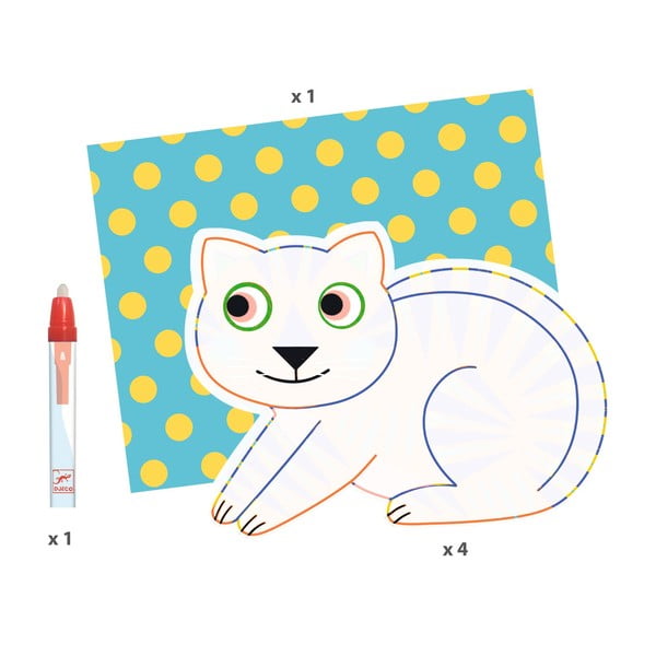 Wodne malowanki Djeco Duże zwierzęta-image-4