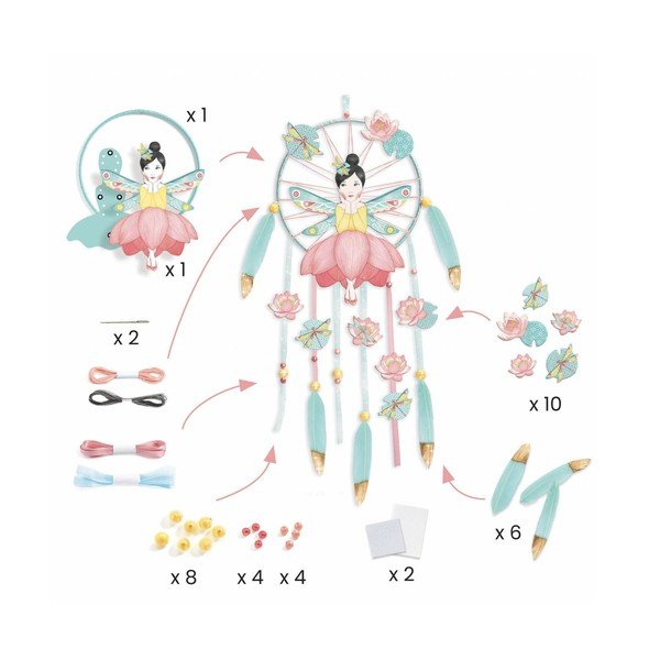 Łapacz snów DIY Djeco Dziewczyna w lotosie-image-1