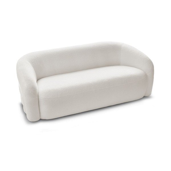 Biała sofa z materiału bouclé 193 cm Elina – Bobochic Paris-image-3