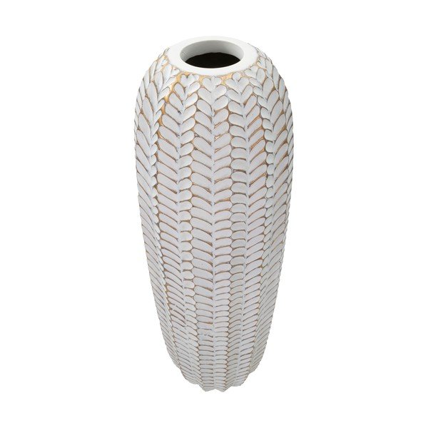 Biały wazon z żywicy polimerowej (wysokość 67 cm) Resina – Mauro Ferretti-image-2
