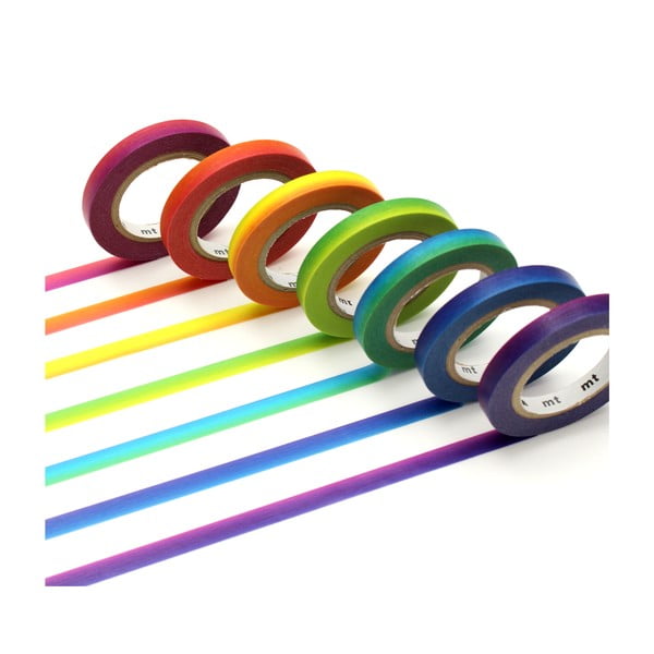 Zestaw 7
  taśm dekoracyjny washi Motifs Rainbow