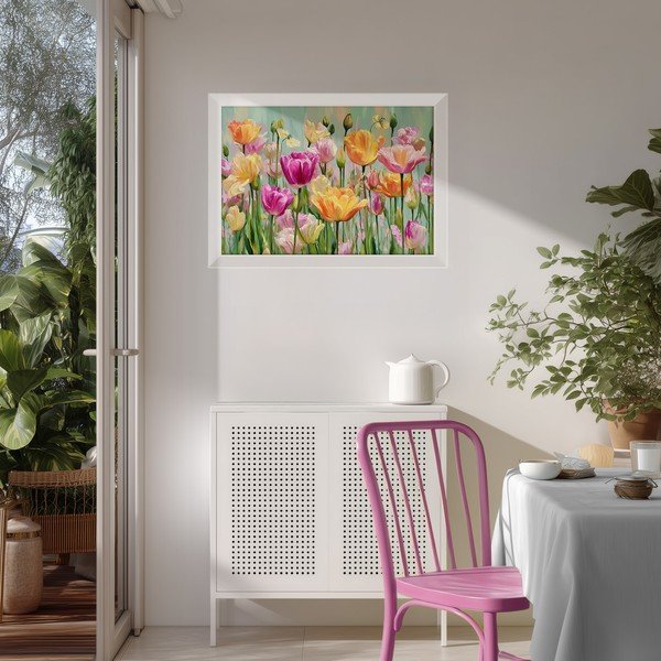 Obraz drukowany z ramą w zestawie 75x56 cm Spring Tulip – Styler-image-1