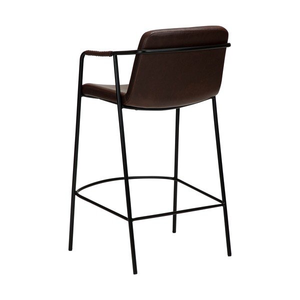 Ciemnobrązowy hoker z imitacji skóry DAN-FORM Denmark Boto, wys. 95 cm-image-4