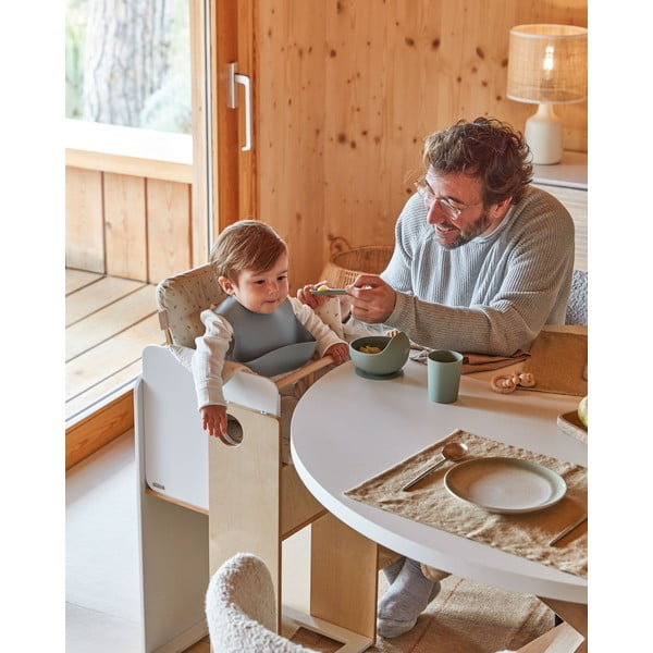 Biało-naturalne krzesełko do karmienia Nuun – Kave Home-image-3