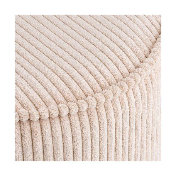 Beżowy sztruksowy puf Taupo – House Nordic-image-3