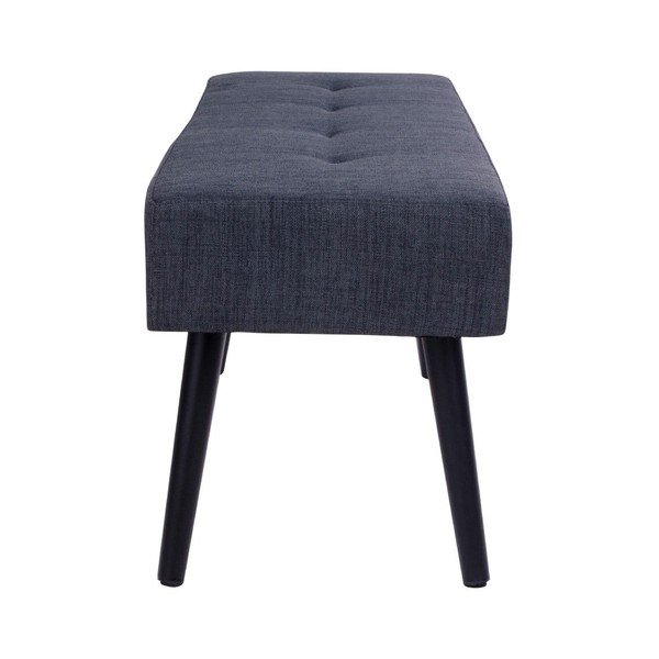 Ciemnoszara ławka House Nordic Skiby, 100x35 cm-image-2