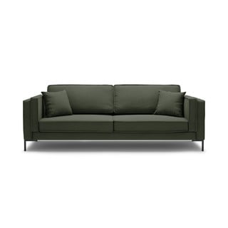 Ciemnozielona sofa Milo Casa Attilio, 230 cm