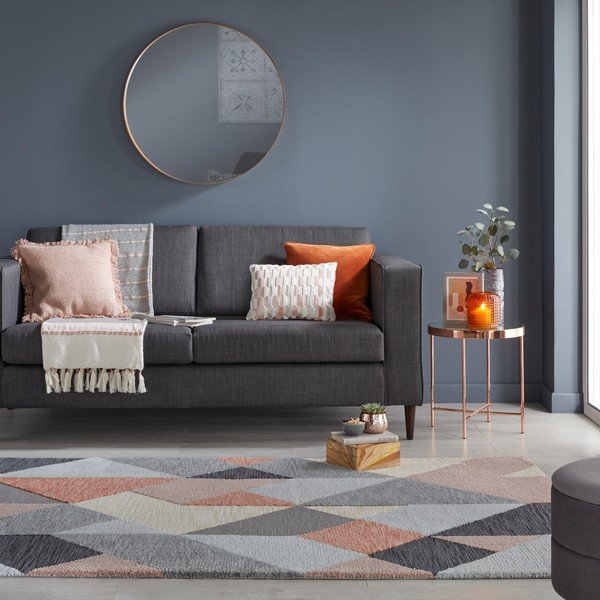 Szaro-różowy dywan Flair Rugs Icon, 160x230 cm-image-4
