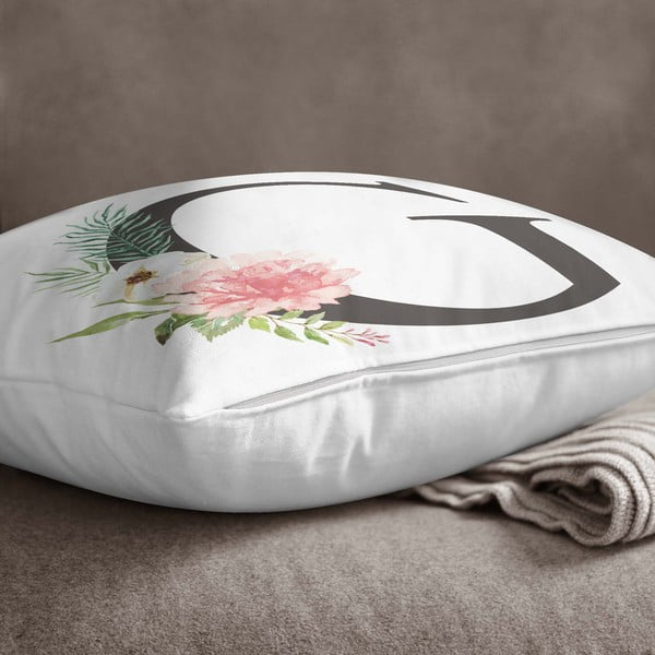 Poszewka na poduszkę Minimalist Cushion Covers Floral Alphabet G, 45x45 cm