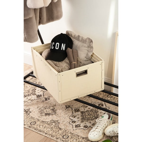 Beżowe kartonowe pojemniki zestaw 3 szt. Ture – Bigso Box of Sweden-image-1