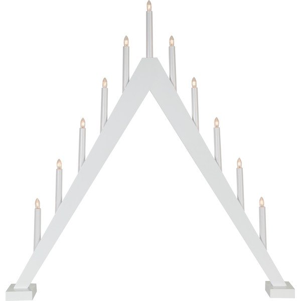 Biały świąteczny świecznik LED Star Trading Trill, wys. 79 cm-image-2