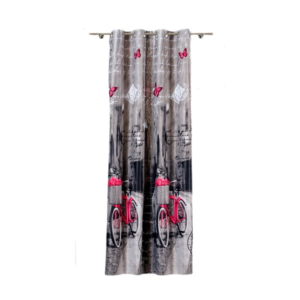 Szara zasłona 140x245 cm Mercato – Mendola Fabrics-image-2