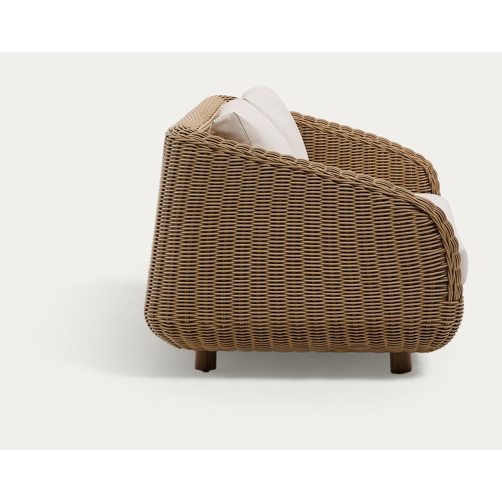 Beżowa/w naturalnym kolorze tapicerowana sofa ogrodowa Meria – Kave Home (zdjęcie 4)
