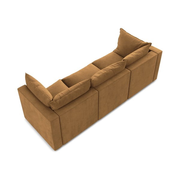 Sofa w kolorze terakoty 255 cm Manao – Makamii-image-3