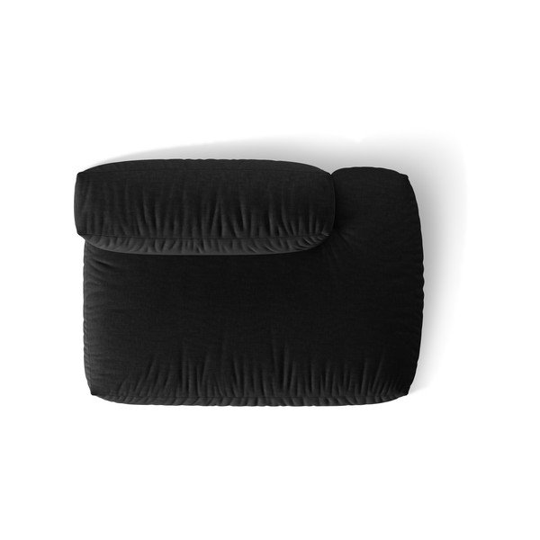 Czarny moduł sofy (prawostronny) Martina – Micadoni Home-image-4