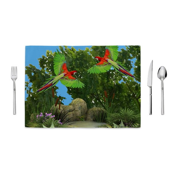 Mata kuchenna Home de Bleu Flying Parrots, 35x49 cm