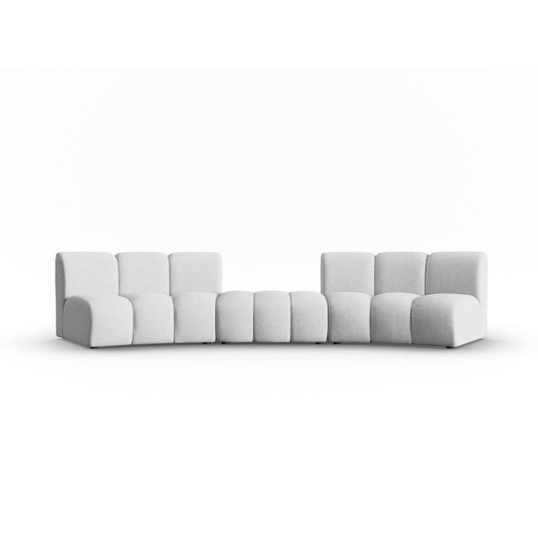 Jasnoszara sofa 367 cm Lupine – Micadoni Home