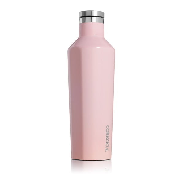 Jasnoróżowa podróżna butelka termiczna Corkcicle Canteen, 470 ml