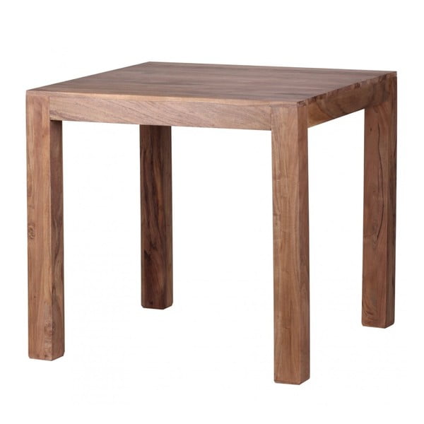 Stół z litego drewna akacji Skyport Alison, 80x80 cm