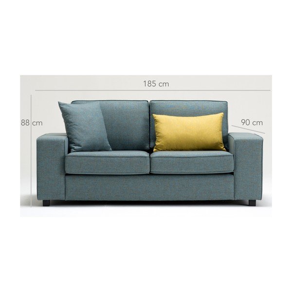 Niebieska sofa 2-osobowa Balcab Home Doty-image-3