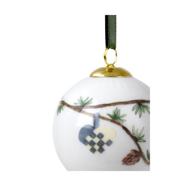 Biała porcelanowa bombka świąteczna Kähler Design Hammershøi-image-4