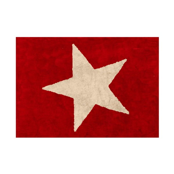 Dywan Estela 160x120 cm, czerwono-beżowy