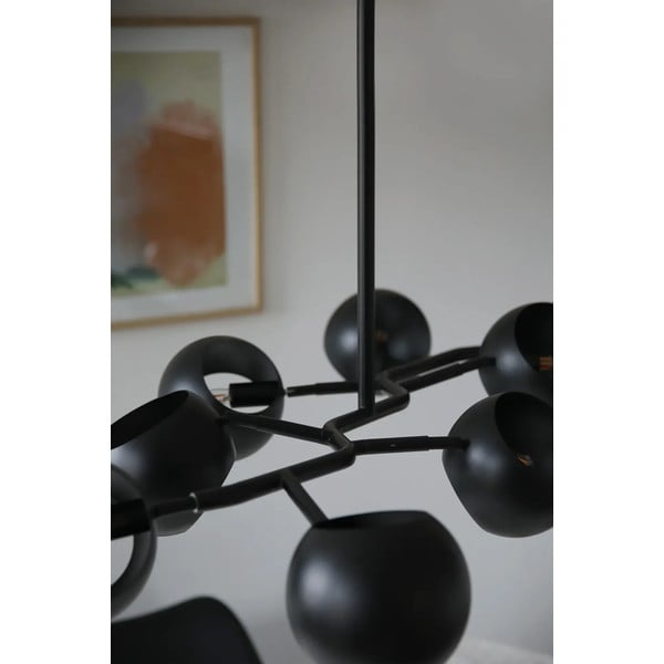 Czarna lampa wisząca z metalowym kloszem Edgar – Markslöjd-image-3