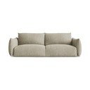 Beżowa rozkładana sofa z tkaniny szenilowej 230 cm Leila – Makamii