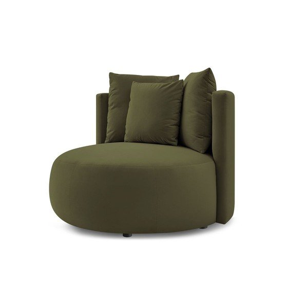 Zielony aksamitny fotel Cesar – Bobochic Paris