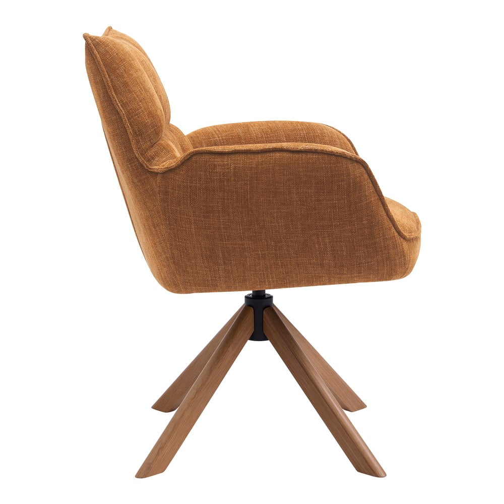 Pomarańczowe tapicerowane fotele jadalniane zestaw 2 szt. Marilla – Unique Furniture (zdjęcie 3)