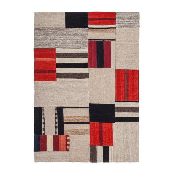 Recznie tkany dywan z bawełny i wełny Kayoom Intenso 230 Multi, 80x150 cm