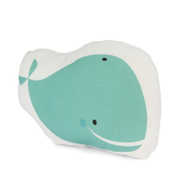 Dziecięca poduszka bawełniana Baleno Whale Ride, 40x30 cm-image-1
