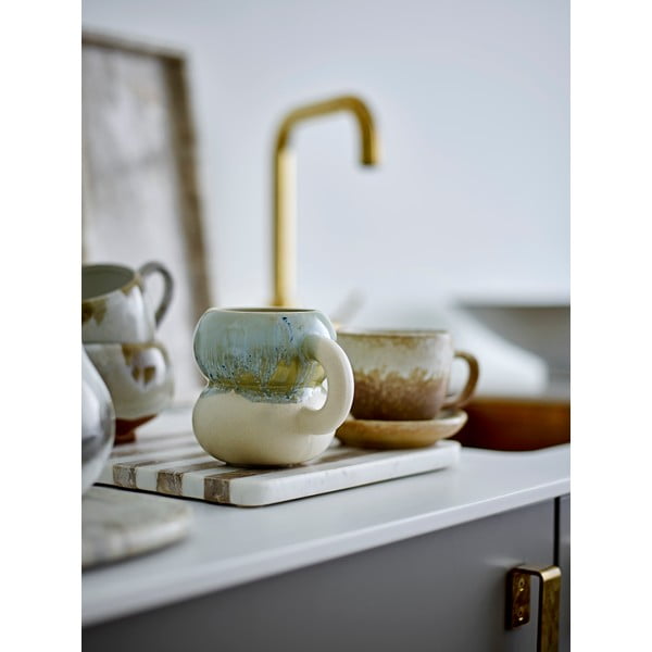 Niebieskio-kremowe kamionkowe kubki zestaw 4 szt. 400 ml Luna – Bloomingville-image-3