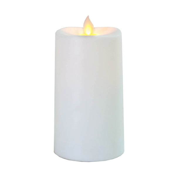 Biała świeczka LED Best Season Glim, wysokość 13,5 cm