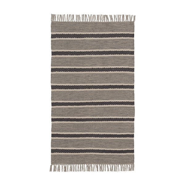 Szary dywan bawełniany Ixia Abril, 150x90 cm