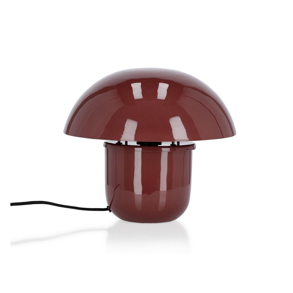 Bordowa metalowa lampa stołowa z metalowym kloszem (wysokość 27 cm) Koppel – Bizzotto