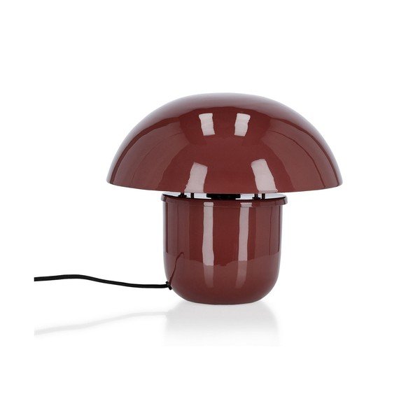 Bordowa metalowa lampa stołowa z metalowym kloszem (wysokość 27 cm) Koppel – Bizzotto