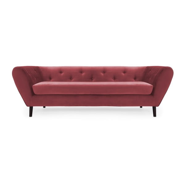 Czerwona 3-osobowa sofa Vivonita Etna