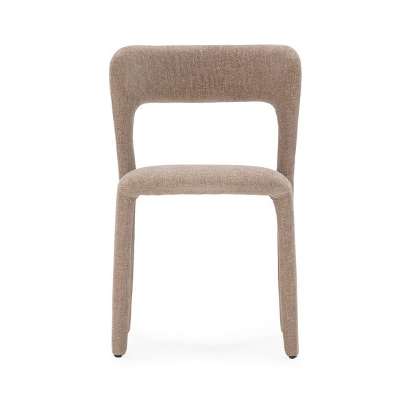 Jasnoszary tapicerowany fotel jadalniany Lilia – MOME-image-1