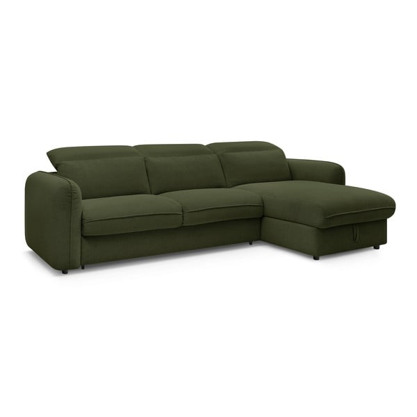 Zielony rozkładany narożnik (strona zmienna) Achille – Bobochic Paris-image-3