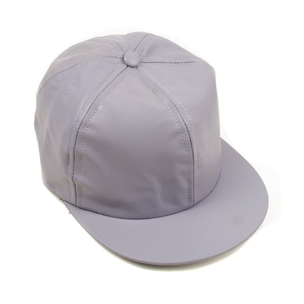 Skórzana czapka z daszkiem Nappa 6 Mauve